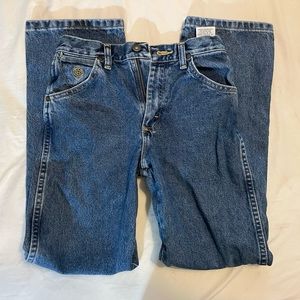 BOYS COWBOY CUT WRANGLERS - GENTLY WORN, WAIST SIZE 23